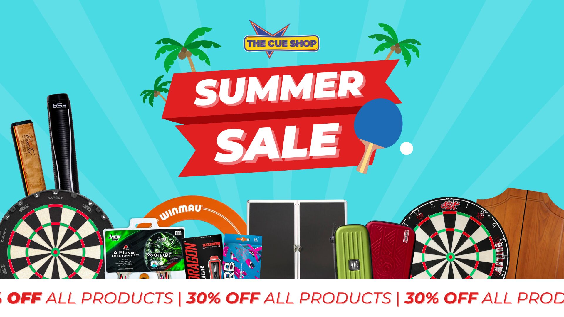 The Cue Shop Summer Sale Is Now On!